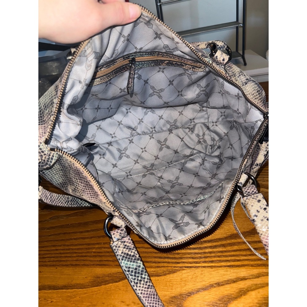 Aimee Kestenberg Tamitha Mini Satchel Snake Embossed Leather Crossbody Bag Multi - Picture 9 of 12